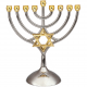 Menorah en métal 18 × 16 cm – Magen David or