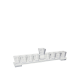 Menorah basse en cristal 27x3x7cm