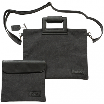 POCHETTE BLEUE BI MATIERE