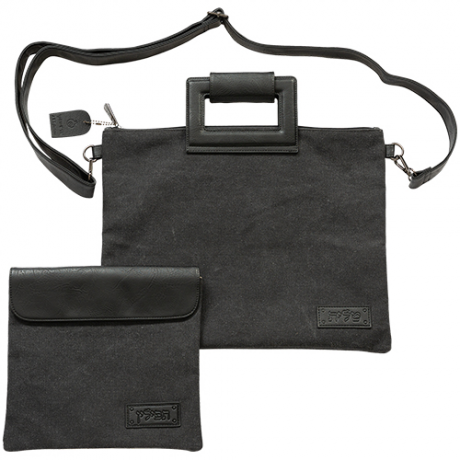 POCHETTE BLEUE BI MATIERE