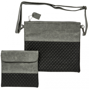 POCHETTE BLEUE BI MATIERE