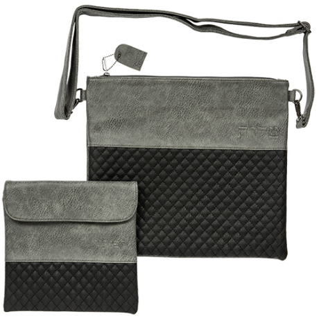 POCHETTE BLEUE BI MATIERE