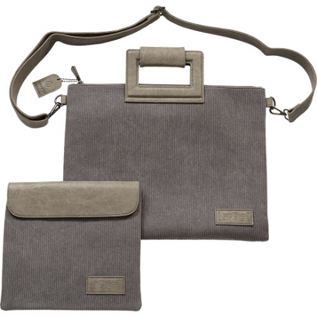 POCHETTE BLEUE BI MATIERE