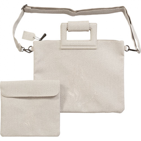 POCHETTE BLEUE BI MATIERE
