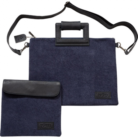 POCHETTE BLEUE BI MATIERE