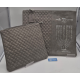 POCHETTE TALIT BLEUE FONCE PARCHEMIN