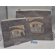 POCHETTE TALIT BLEUE FONCE PARCHEMIN