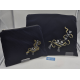 POCHETTE TALIT BLEUE FONCE PARCHEMIN