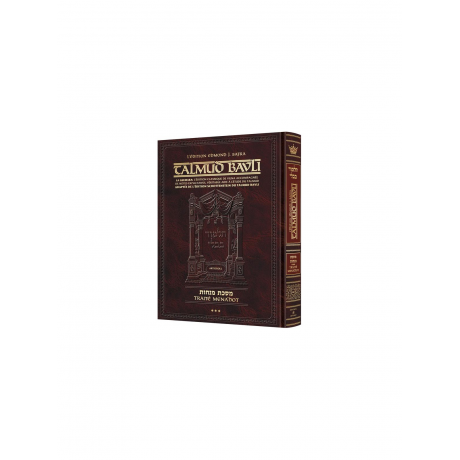 Guémara Menahot tome 3 éditions artscroll hebreu français