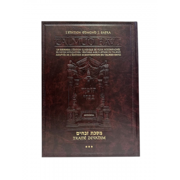 Guémara Zevahim tome 3 éditions artscroll hebreu français