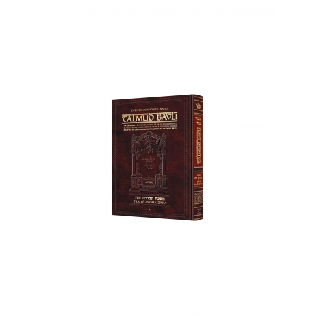 Guémara Avoda Zara tome 1 éditions artscroll hebreu français