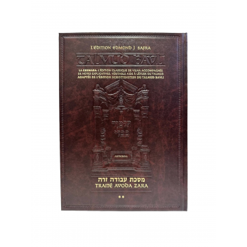 Guémara Avoda Zara tome 2 éditions artscroll hebreu français