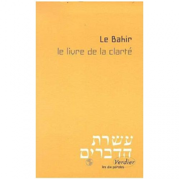 LE BAHIR- livre de la clarté- Verdier